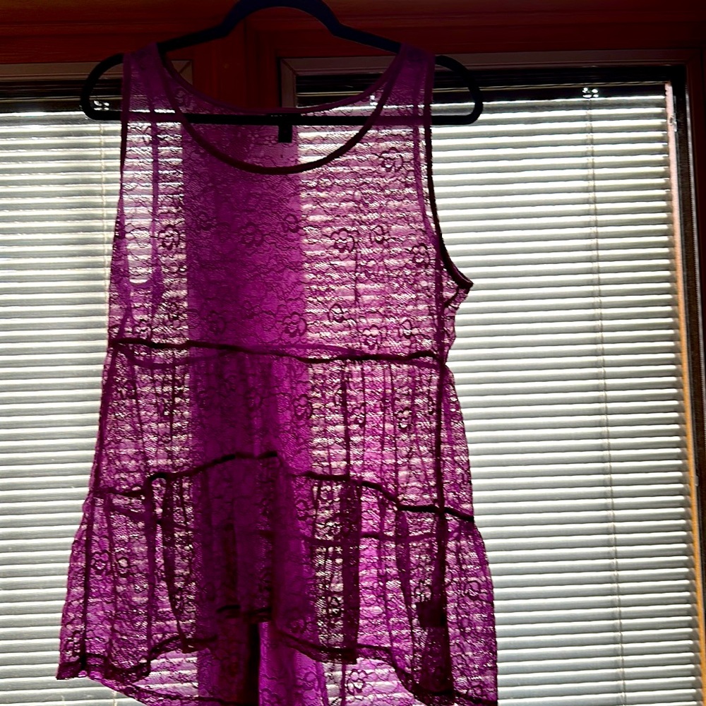Purple lace tunic from Torrid size 10 m/l